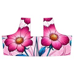 Fantasy Pink Flowers Stained Glass Men s Side Zip Front Pouch Ski And Snowboard Bib Pants	 from ArtsNow.com Front