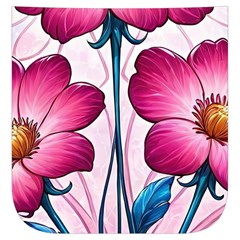 Fantasy Pink Flowers Stained Glass Men s Side Zip Front Pouch Ski And Snowboard Bib Pants	 from ArtsNow.com Pocket Top