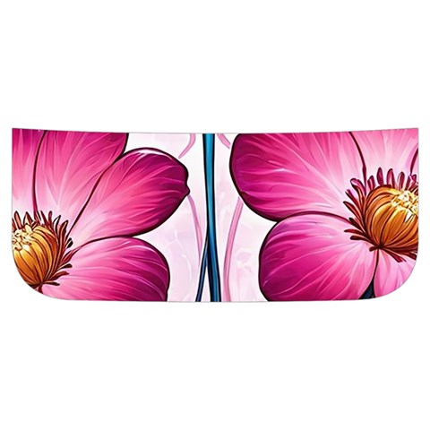 Fantasy Pink Flowers Stained Glass Men s Side Zip Front Pouch Ski And Snowboard Bib Pants	 from ArtsNow.com Pocket Cover