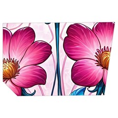 Fantasy Pink Flowers Stained Glass Men s Side Zip Front Pouch Ski And Snowboard Bib Pants	 from ArtsNow.com Loop Right