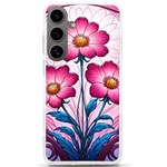 Fantasy Pink Flowers Stained Glass Samsung Galaxy S24 Ultra 6.9 Inch TPU UV Case