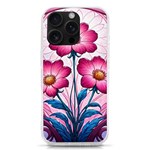 Fantasy Pink Flowers Stained Glass iPhone 16 Pro TPU UV Print Case