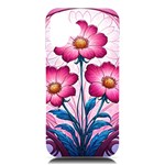 Fantasy Pink Flowers Stained Glass iPhone 16 Plus Black UV Print PC Hardshell Case