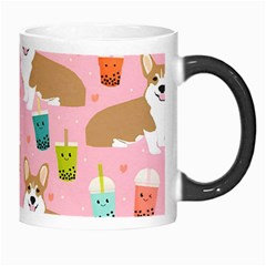 Corgi Bubble Boba Tea Pink Pattern Morph Mug from ArtsNow.com Right