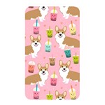 Corgi Bubble Boba Tea Pink Pattern Memory Card Reader (Rectangular)