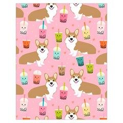 Corgi Bubble Boba Tea Pink Pattern Toiletries Pouch from ArtsNow.com Back