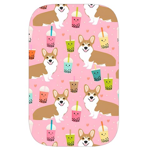 Corgi Bubble Boba Tea Pink Pattern Waist Pouch (Large) from ArtsNow.com Back