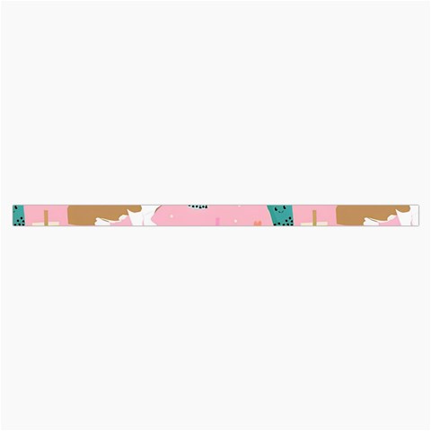 Corgi Bubble Boba Tea Pink Pattern Roll Up Canvas Pencil Holder (S) from ArtsNow.com Strap