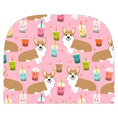 Corgi Bubble Boba Tea Pink Pattern Make Up Case (Large) from ArtsNow.com Front