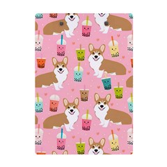 Corgi Bubble Boba Tea Pink Pattern A5 Acrylic Clipboard from ArtsNow.com Back