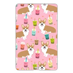 Corgi Bubble Boba Tea Pink Pattern Name Card Style USB Flash Drive from ArtsNow.com Back