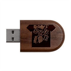 The Fear Has Arrived 20250211 181959 0001 The Fear Has Arrived 20250211 181959 0000 Wood Oval USB Flash Drive from ArtsNow.com USB