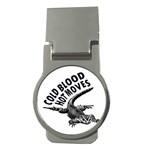 Lizard graphic illustration with sarcastic phase Money Clips (Round) 