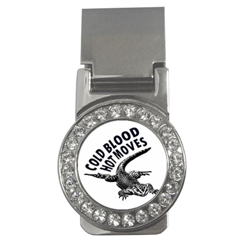 Lizard graphic illustration with sarcastic phase Money Clips (CZ)  from ArtsNow.com Front