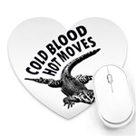 Lizard graphic illustration with sarcastic phase Heart Mousepad