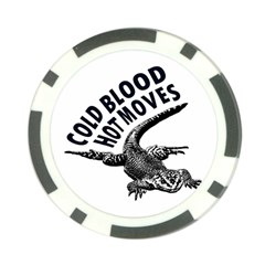 Lizard graphic illustration with sarcastic phase Poker Chip Card Guard from ArtsNow.com Front