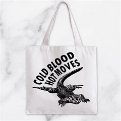 Lizard graphic illustration with sarcastic phase Zipper Grocery Tote Bag from ArtsNow.com Front