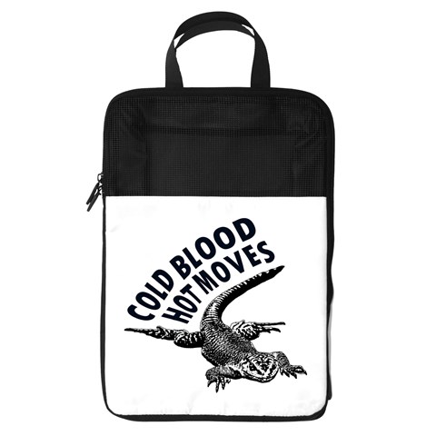 Lizard graphic illustration with sarcastic phase Foldable Shoe Storage Bag from ArtsNow.com Front