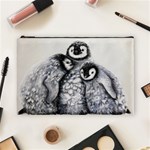 3 Penguin Chicks  Cosmetic Bag (Large)