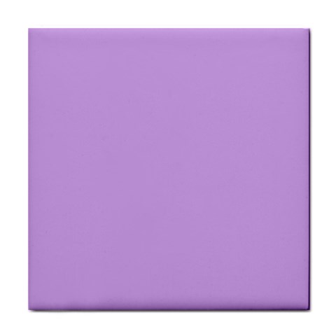 Luscious Lavender Hex #cca3e7 Tile Coaster from ArtsNow.com Front