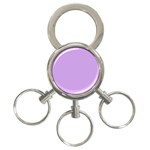 Luscious Lavender Hex #cca3e7 3-Ring Key Chain