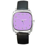 Luscious Lavender Hex #cca3e7 Square Metal Watch