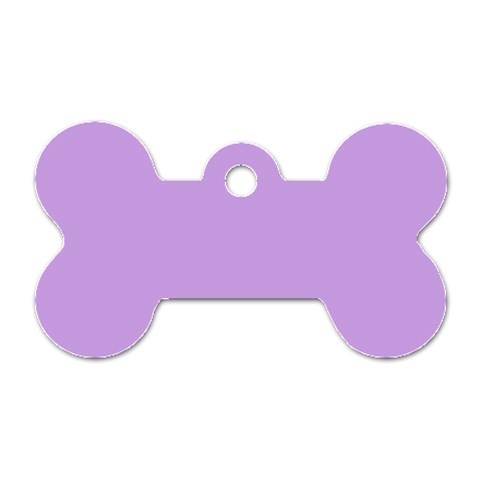 Luscious Lavender Hex #cca3e7 Dog Tag Bone (Two Sides) from ArtsNow.com Front