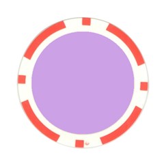 Luscious Lavender Hex #cca3e7 Poker Chip Card Guard from ArtsNow.com Front