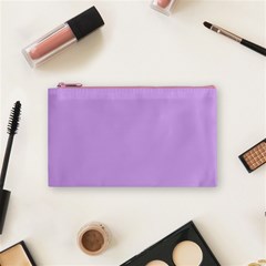 Luscious Lavender Hex #cca3e7 Cosmetic Bag (Small) from ArtsNow.com Front