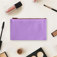 Luscious Lavender Hex #cca3e7 Cosmetic Bag (Small) from ArtsNow.com Front