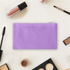 Luscious Lavender Hex #cca3e7 Cosmetic Bag (Small) from ArtsNow.com Back