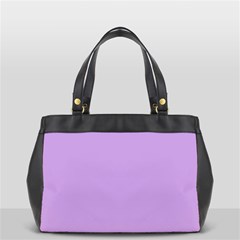 Luscious Lavender Hex #cca3e7 Oversize Office Handbag (2 Sides) from ArtsNow.com Front