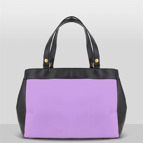 Luscious Lavender Hex #cca3e7 Oversize Office Handbag (2 Sides) from ArtsNow.com Back