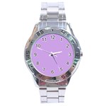 Luscious Lavender Hex #cca3e7 Stainless Steel Analogue Watch