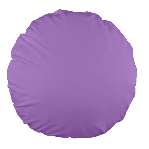 Luscious Lavender Hex #cca3e7 Large 18  Premium Flano Round Cushions from ArtsNow.com Back