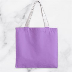 Luscious Lavender Hex #cca3e7 Zipper Grocery Tote Bag from ArtsNow.com Front