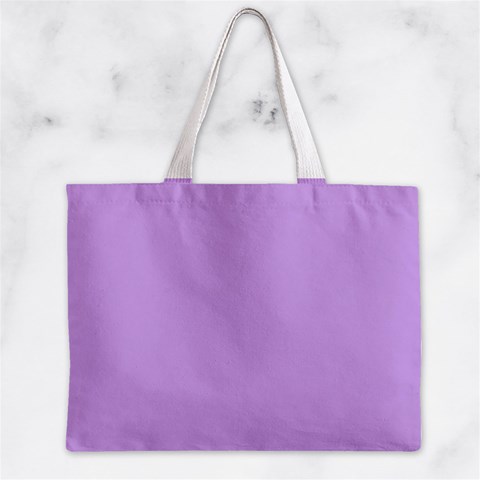 Luscious Lavender Hex #cca3e7 Zipper Mini Tote Bag from ArtsNow.com Back