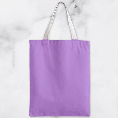 Luscious Lavender Hex #cca3e7 Zipper Classic Tote Bag from ArtsNow.com Front