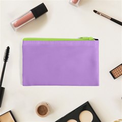 Luscious Lavender Hex #cca3e7 Cosmetic Bag (XS) from ArtsNow.com Back