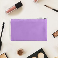 Luscious Lavender Hex #cca3e7 Cosmetic Bag (XS) from ArtsNow.com Back