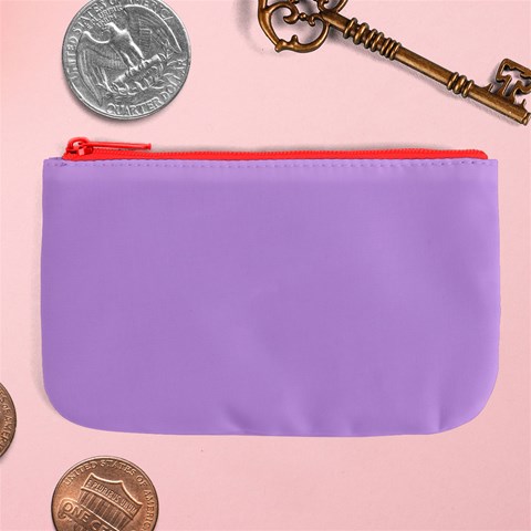 Luscious Lavender Hex #cca3e7 Large Coin Purse from ArtsNow.com Front