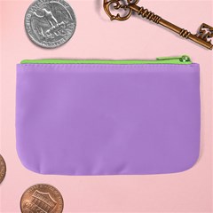 Luscious Lavender Hex #cca3e7 Large Coin Purse from ArtsNow.com Back