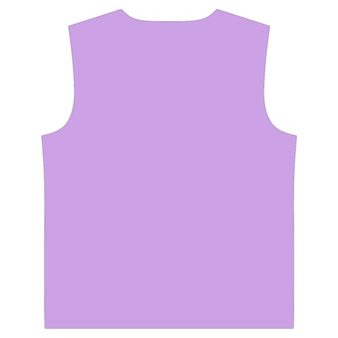 Luscious Lavender Hex #cca3e7 Kid s Button Up Puffer Vest from ArtsNow.com Back