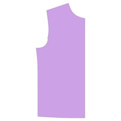 Luscious Lavender Hex #cca3e7 Men s High Neck Button Up Puffer Vest from ArtsNow.com Front Right