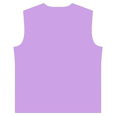 Luscious Lavender Hex #cca3e7 Men s High Neck Button Up Puffer Vest from ArtsNow.com Back