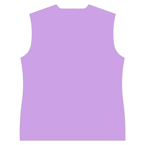 Luscious Lavender Hex #cca3e7 Women s Button Up Vest from ArtsNow.com Back