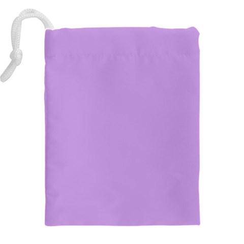 Luscious Lavender Hex #cca3e7 Drawstring Pouch (4XL) from ArtsNow.com Back