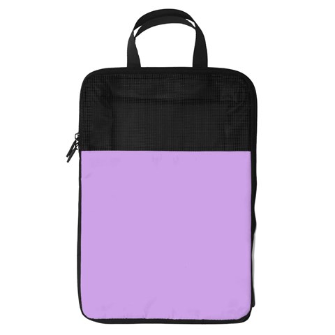 Luscious Lavender Hex #cca3e7 Foldable Shoe Storage Bag from ArtsNow.com Front