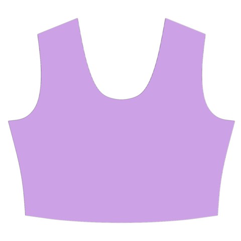 Luscious Lavender Hex #cca3e7 Women s Crop Top Pleated Skater Rave Skirt from ArtsNow.com Front