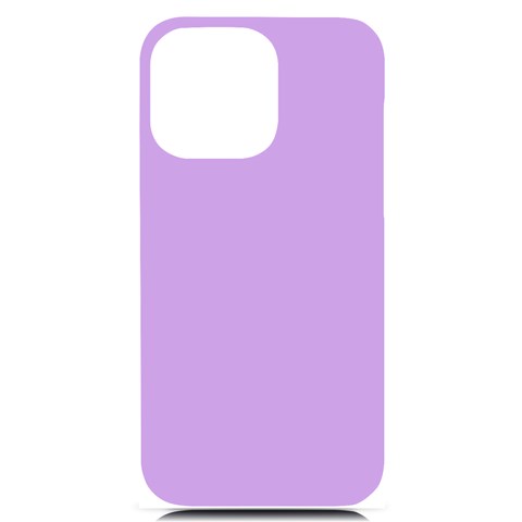 Luscious Lavender Hex #cca3e7 iPhone 14 Pro Max Black UV Print PC Hardshell Case from ArtsNow.com Front